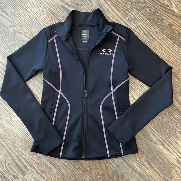 Oakley Performance Jacket NWOT Small Black/Purple - Picture 1 of 5